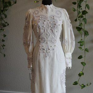 Zimmermann: Long White Ninety-Six Rick Rack Dress: Size 1